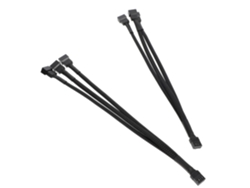Juego de adaptadores de 2 pines para ventiladores con cable de extensión, accesorio de computadora para conexión flexible entre la placa base y el Jortmrd