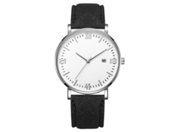 Reloj De Cuarzo Con Correa De Cuero Estilo Simple Y Moderno Decoración Manual(6)