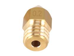 Boquilla KINGROON MK8 de 0,2 mm para impresora 3D, extrusora con tornillo M6, boquilla de latón de 1,75 mm y 3 mm para filamento MDUG