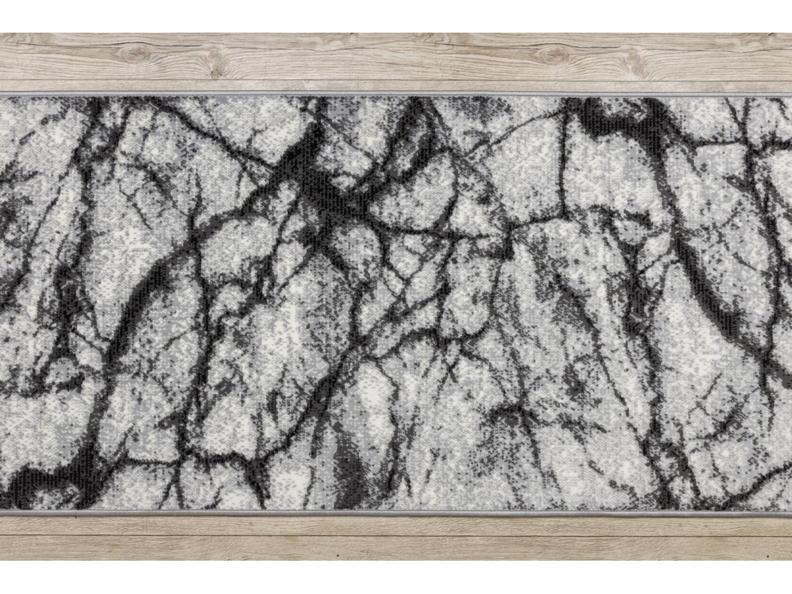 Alfombra de Pasillo Bcf Morad Mármol Gris 100 cm