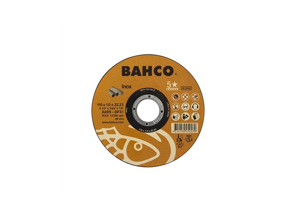 Disco De Corte De Acero Inoxidable 115x1mm 3911 115 T41 I Bahco