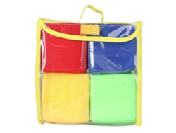 Dan26-4pcs Dados Educativos Para Niños Juguete De Pvc Interacción Padre-hijo Bloques Apilables Material Didáctico