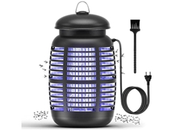 Lámpara repelente de mosquitos UV de 15 W con atrayente, eléctrica de 4200 V, alcance efectivo de 80 m, para interiores y exteriores.