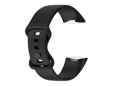 Correa de Silicona para Fitbit Charge 5 Charge 6 Negro L