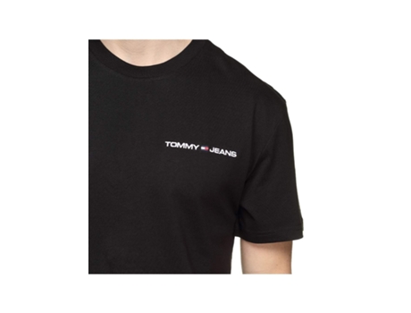 Camiseta TOMMY JEANS Algodón para Hombre (XS - Negro)