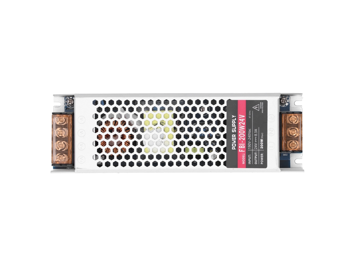 Fuente De Alimentación Conmutada Para Transformador De Tira Led De 200 W Y 24 V, Ultradelgada E Impermeable. Componentes Industriales.