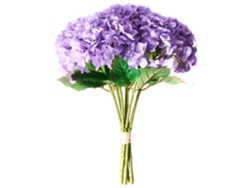Ramo De Flores Artificiales Pernes 50 Cm Violeta Beliani