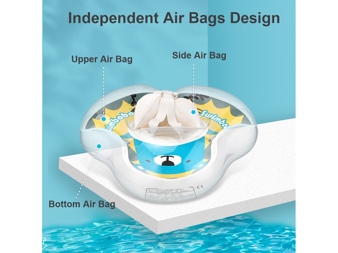 Ats-flotador Inflable Para Bebés Swimbobo, Anillo De Natsación Para Niños 6-36 Meses, Entrenador De Natsación
