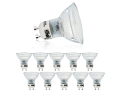 Paquete de 10 bombillas LED GU10 de 4 W, luz blanca cálida, PAR16, reflector empotrado con ángulo de haz de 120°, 3000 K, ZMH Lighting