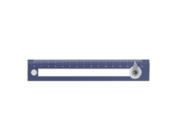 Compass Ruler 2 En 1 Regla Y Compás Preciso Herramienta De Dibujo Estudiantil Azul