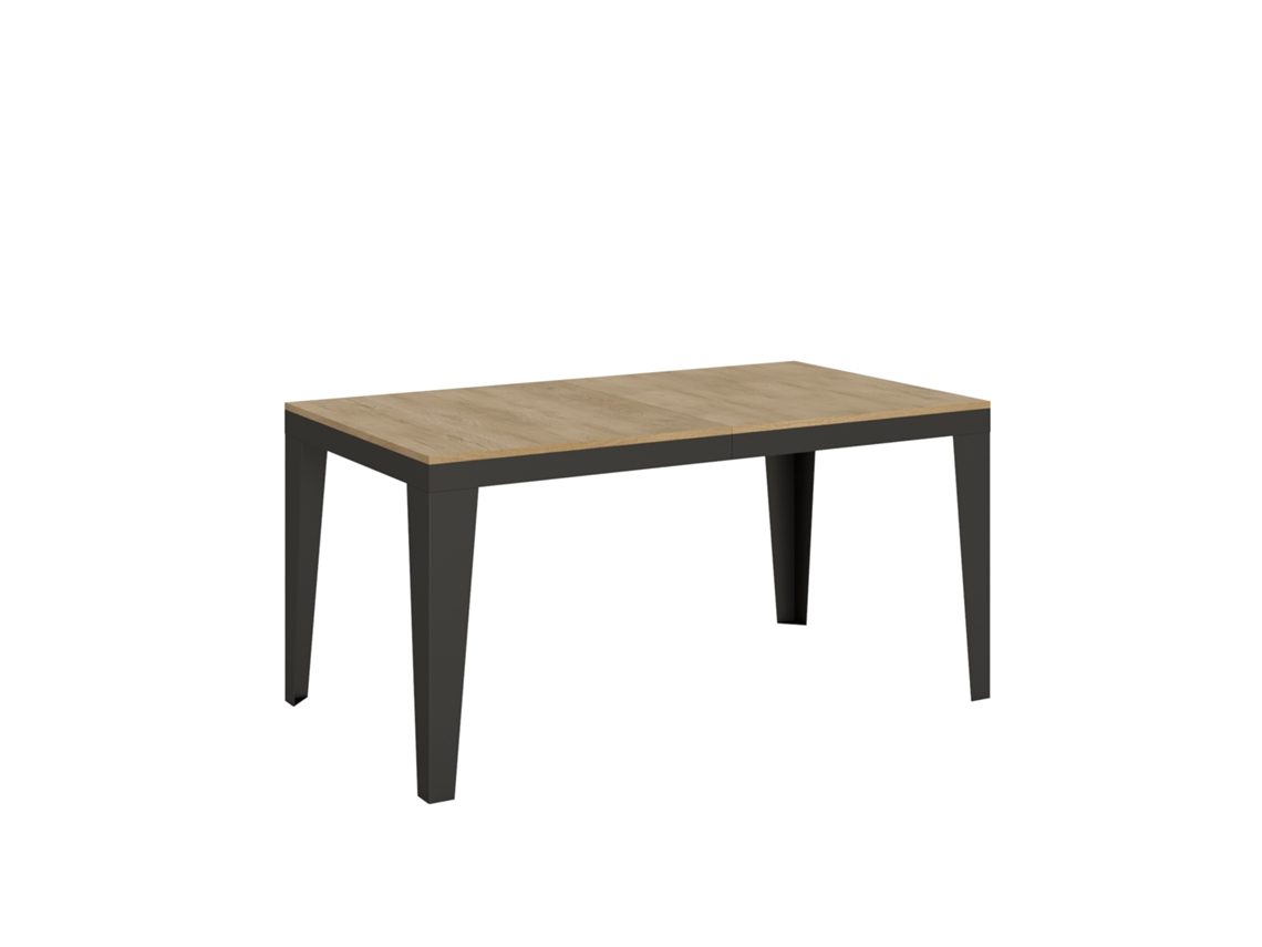 Mesa de Comedor ITAMOBY Flame Evolution (90x160/420 - Paneles de Melamina - Roble Natural)