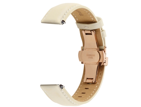 Correa Samsung Galaxy Watch 5 / 5 Pro / 4 Cuero Cierre mariposa Beige AVIZAR