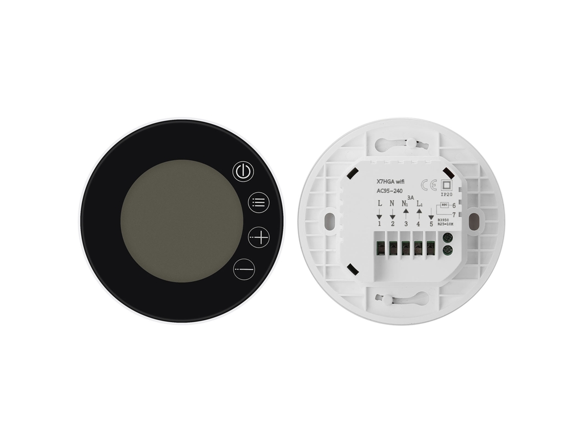 Termostato Inteligente Tuya Wifi Con App Control Compatible Alexa Lcd Programable