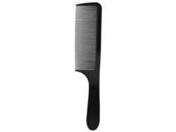 Peine De Plástico Para Peinar Y Cortar Cabello, Dientes Finos, Curvo, Desenredador, Para Salón Y Hogar, Negro
