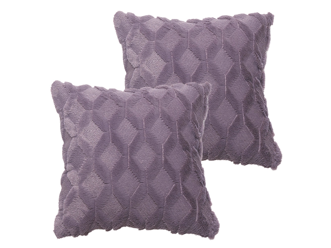 Fundas Para Cojín - 2 Piezas En Peluche Con Diamantes