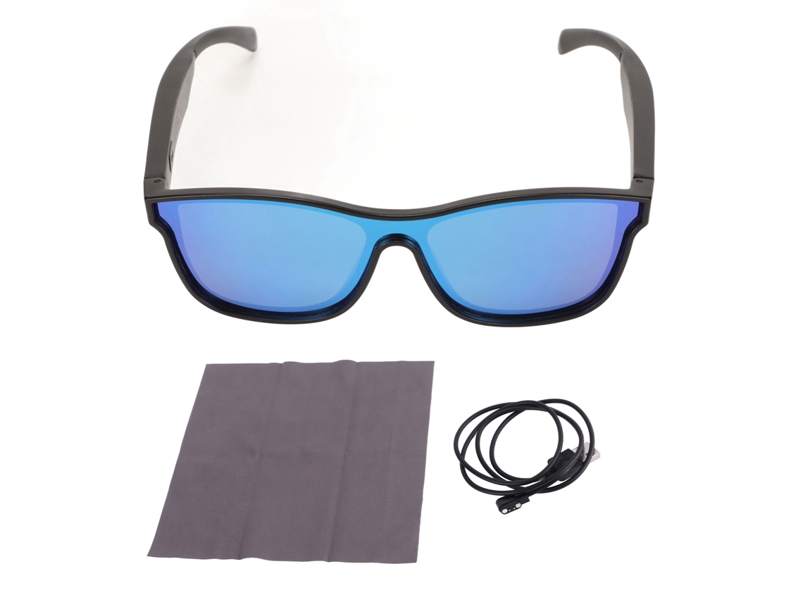 Elegantes Gafas Inteligentes Bluetooth Con Controles Táctiles Y Sonido Estéreo Hifi Para Deportes, Música Y Senderismo - Azul