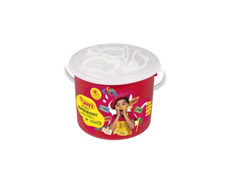 Conjunto de Massa de Modelar Super Bucket 6 Barras de 50 Gr 3 Cortadores 3 Modelagem Ferramentas Toalha de Mesa Transparentejovi