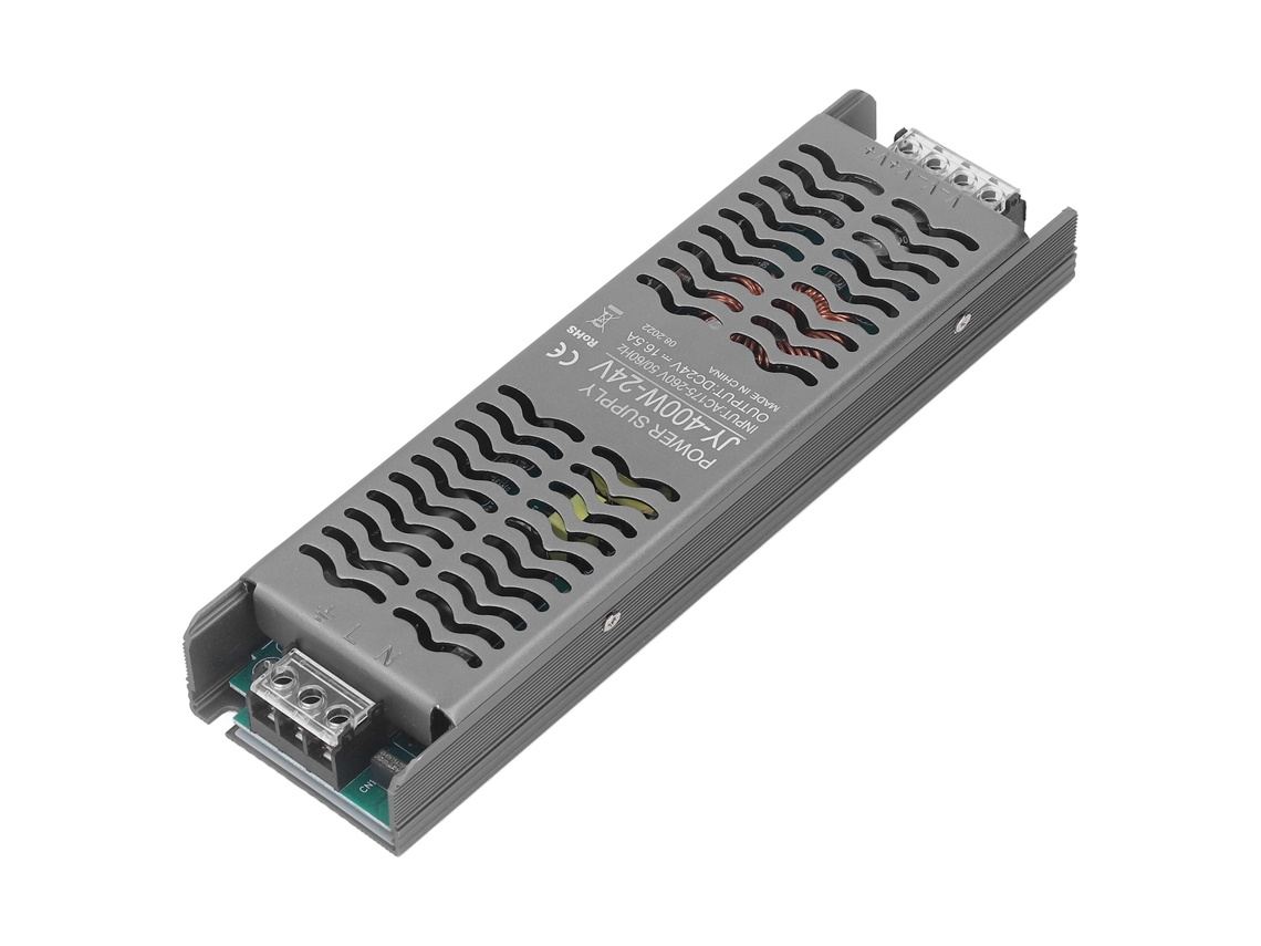 Controlador LED de 400 W CC 24 V, protección IP20, rápida disipación de calor, transformador LED CHABERLU