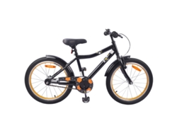 Bicicleta de ciclismo juvenil Vidaxl, acero negro (137 x 54 x 79 cm)