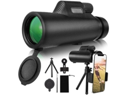 Monóculos Prisma Bak4 De Alta Ampliação 10x42 Para Adultos Com Suporte Para Smartphone E Tripé Para Observação De Pássaros Caça Caminhada Saisiyiky