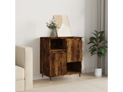 Aparador Madera Contrachapada Color Roble Ahumado 60x35x70 Cm