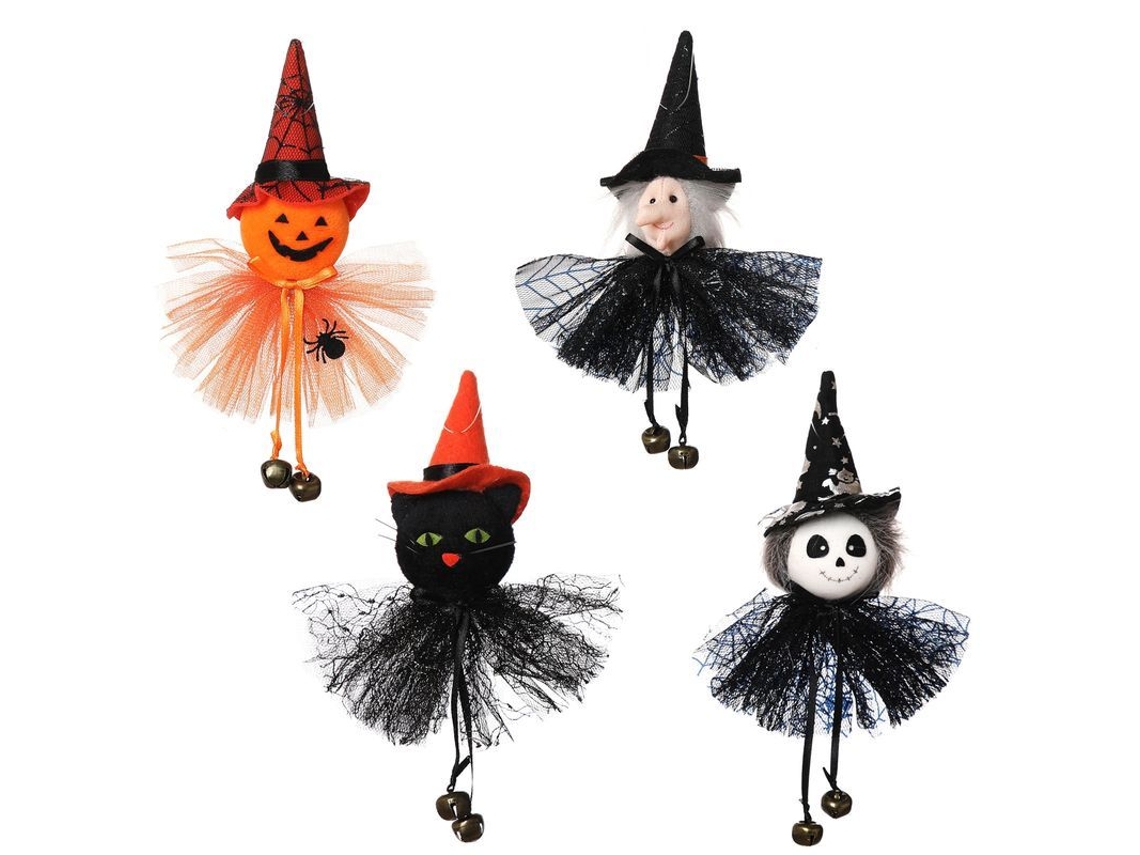 4 Piezas De Decoración De Fantasmas Colgantes Para Fiestas De Halloween En Jardín Y Patio (rum)