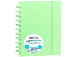 Cuaderno Carchivo Ingeniox A4 100 Hojas Verde Claro