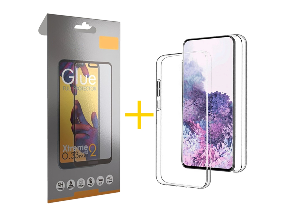Pack 1 X Película de Vidrio Templado Full Funda SKYHE por Samsung Galaxy S9 Dupla 360º Incoloro Clear