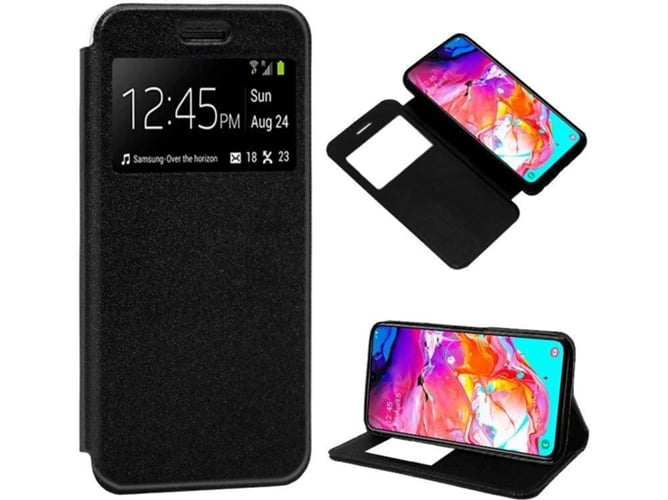 Funda Samsung Galaxy A70 COOL Flip Negro