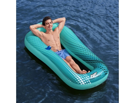 Colchoneta hinchable piscina Hydro Force malla azul 188x109 cm BESTWAY