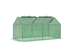 Ventana De Invernadero De Lona De Pe Verde 120x60x60cm Verde