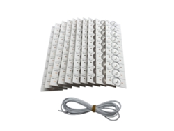 Veloriskku-100pcs Perlas Led Smd 3v Com Lente Filtro Para Reparação De Tv Led 32-65'' Peças De Fita Led Com Cabo 2m