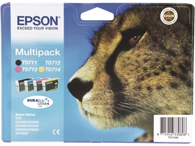 Pack Cartuchos EPSON T0715 Cores (C13T07154020)