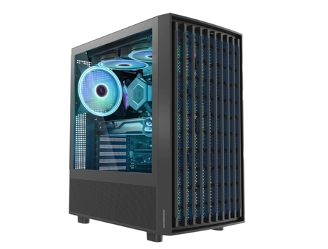 Caja Semitorre ATX MODECOM BREEZE ARGB (Negro - ATX - Mini-ITX - mATX - Midi-Tower)