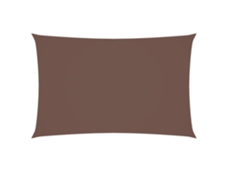 Parasol rectangular de tela Oxford marrón, 5 x 8 m, MAISON EXCLUSIVE