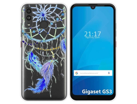 Carcasa Gigaset GS3 TUMUNDOSMARTPHONE Dibujos Transparente Multicolor