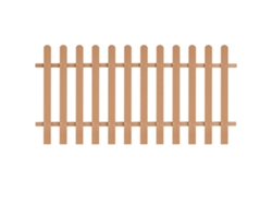 Valla de estacas WPC 200x100 cm DKD HOME DECOR