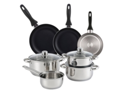 Juego de utensilios de cocina Well Home de 7 piezas y 3 sartenes Wellhome