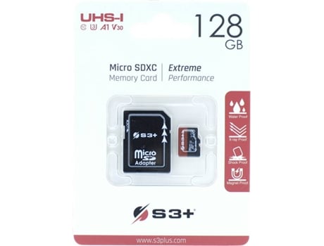 Tarjeta de Memoria Micro SDXC S3+ Essential (128 GB - 45 MB/s)