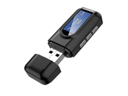 Transmisor y receptor Rosewell Bluetooth 5.0 con pantalla LCD para audio y TV automotriz