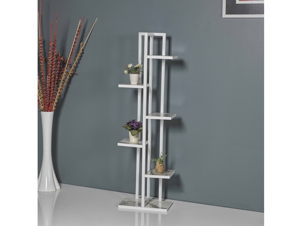 Soporte de Plantas [EN.CASA] (120 x 34 x 21 cm - Blanco)