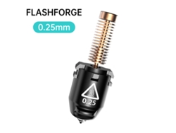 Boquilla Flashforge Adventurer 5m 0.25mm, 280℃, Flujo Alto 32mm³/s Para Impresión 3d De Filamentos De Alta Resistencia
