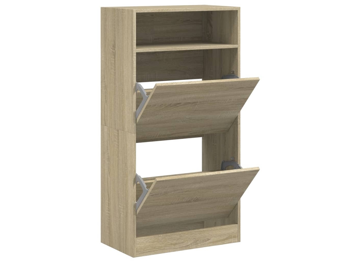 Zapatero fabricado con derivados de madera de roble Sonoma MAISON EXCLUSIVE (60x34x116 cm)