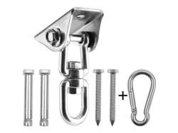Fasst-kit De Colgante De Hamaca, Capacidad 1000 Lb, Acero Inoxidable 304, Rotación 360°, Para Hamacas, Sillas, Yoga, Interior/exterior