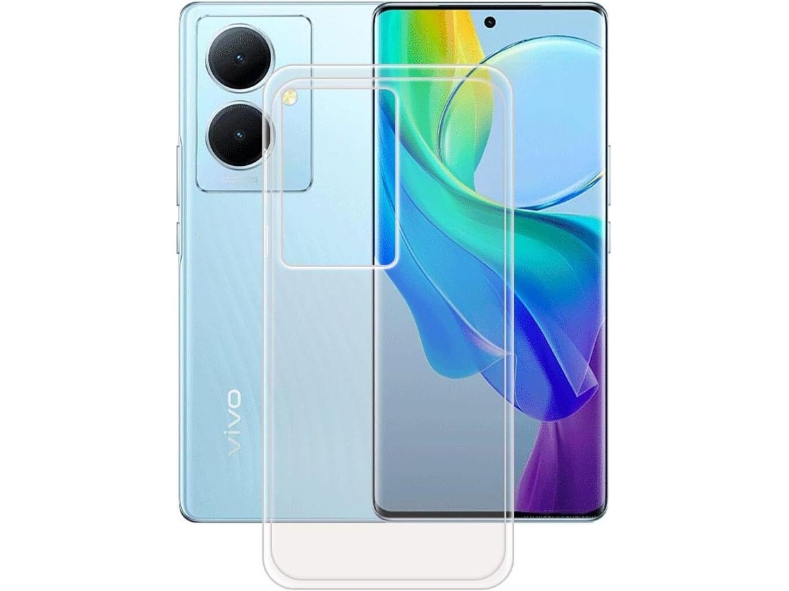 Case For Vivo V29 Lite (5g) / Y78 Plus (5g) Gtrpesp Transparent Silicone Gel Tpu Case Mobile Phone Tempered Glass Screen Protector