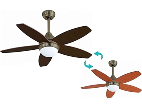Ventilador de Techo BASTILIPO Bali Cuero Led