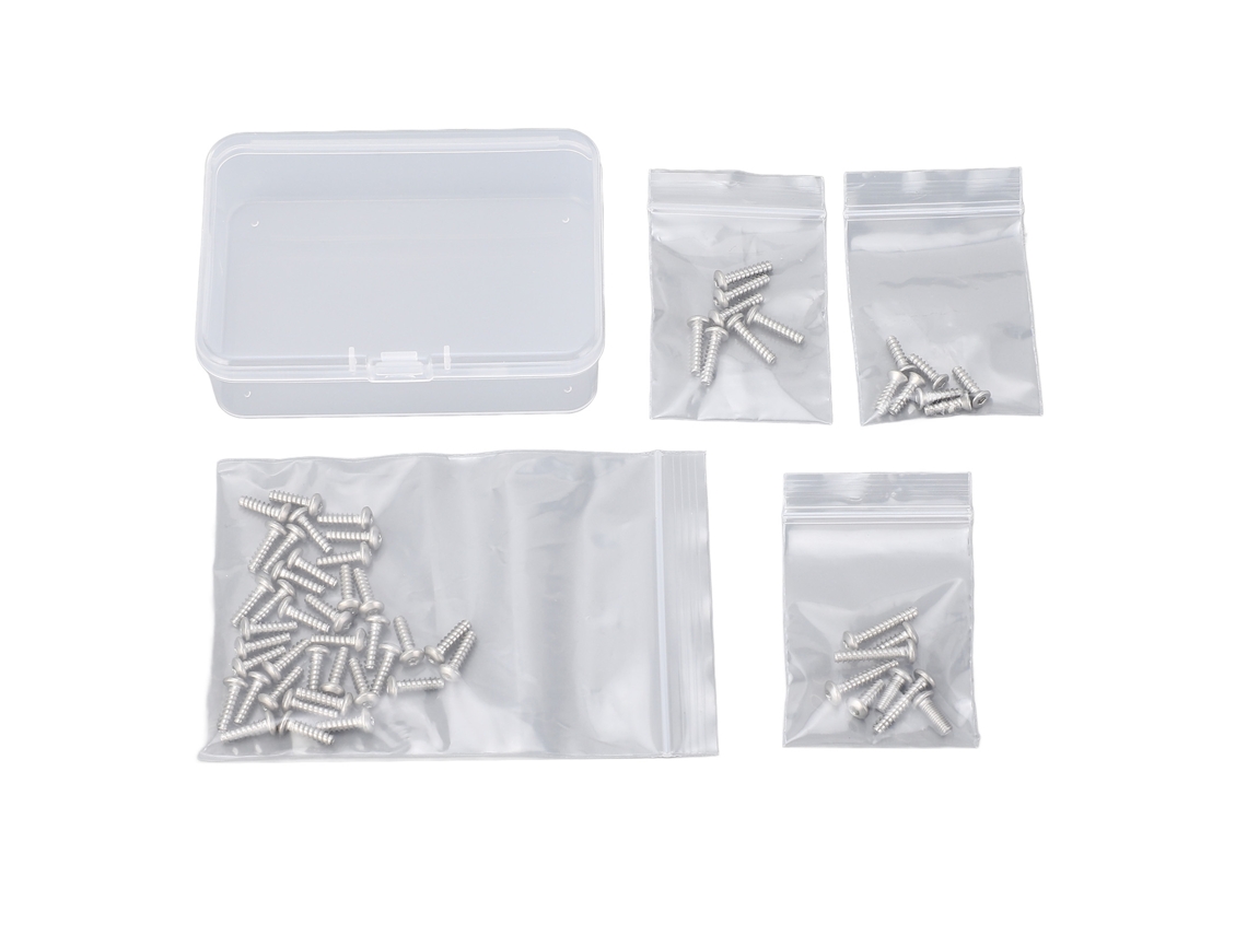 Juego De Tornillos M3 De Acero Inoxidable Con Estuche De Almacenamiento Para Modelo De Coche Tt02
