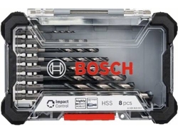 Conjunto de Brocas BOSCH Hss Impact Control - 8 Un