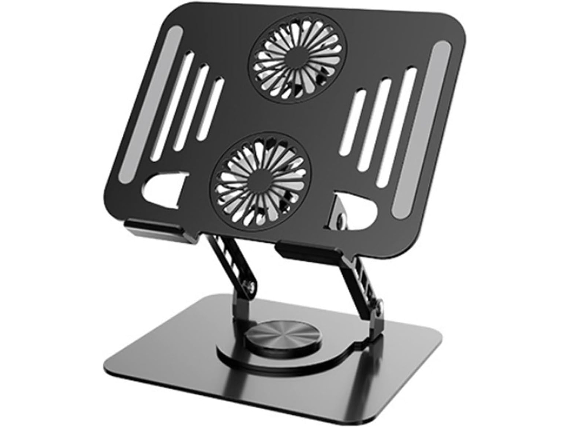 Soporte Robusto De Aluminio Para Portátil Con Rotación De 360 Grados.