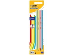 Lápiz de Grafito BIC Stripes 2HB (4 Unidades)